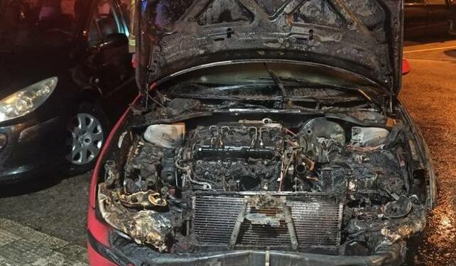 coche incendio