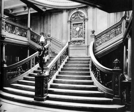 La gran escalera del Titanic