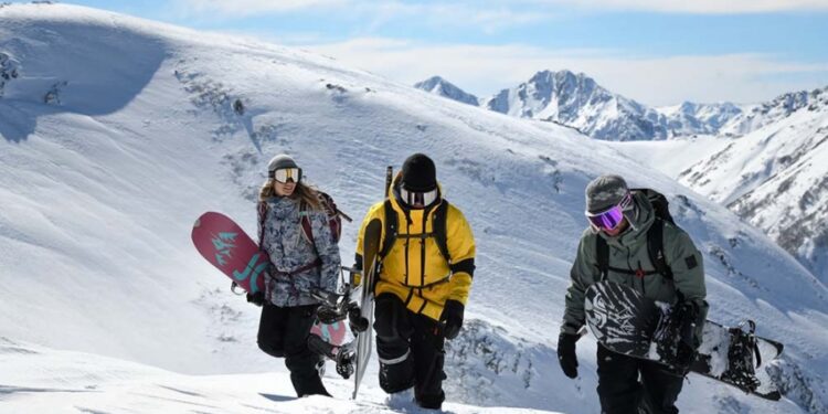 La nieve uno de los mayores atractivos para los visitantes Foto Julin Lausi
