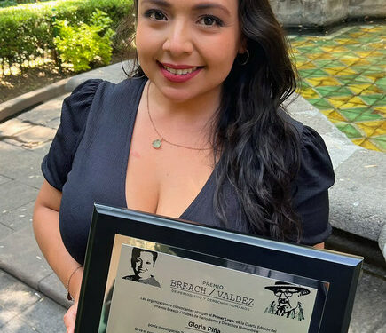 Gloria Piña, periodista y ganadora del Premio Breach/Valdez de periodismo.