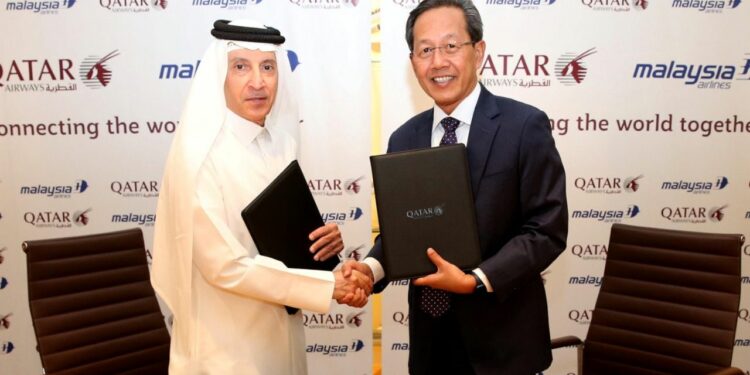Qatar Airways y Malaysia Airlines amplian su acuerdo estratégico