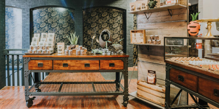 Interior de la tienda Miette Chocolate