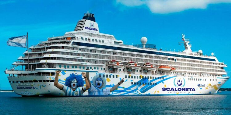 Imagen digital de cómo podría verse el crucero de los hinchas de la Selección