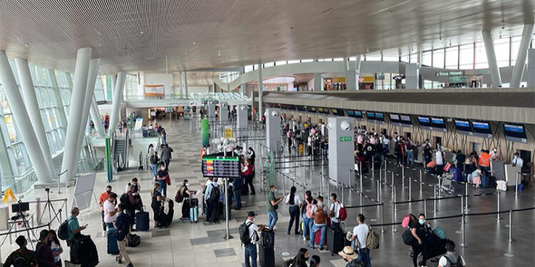 Terminal del aeropuerto Matecaña de Pereira.