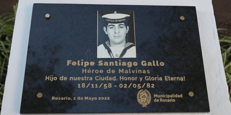 El acto de inauguracin del monolito se realizar el lunes a las 10 y asistirn como invitados especiales los hermanos de Gallo Norma Jorge y Teresa melliza de Felipe SantiagoFoto Sebastian Granata