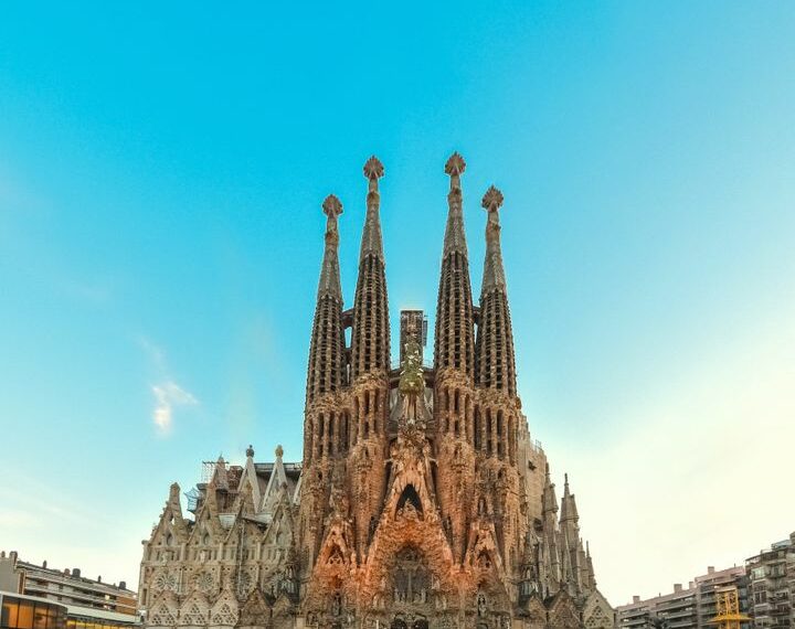 La Sagrada Familia de Barcelona.