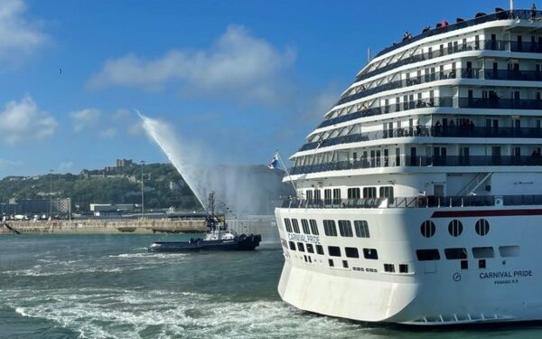 Puerto de Dover espera otros ocho arribos del Carnival Pride esta temporada de cruceros