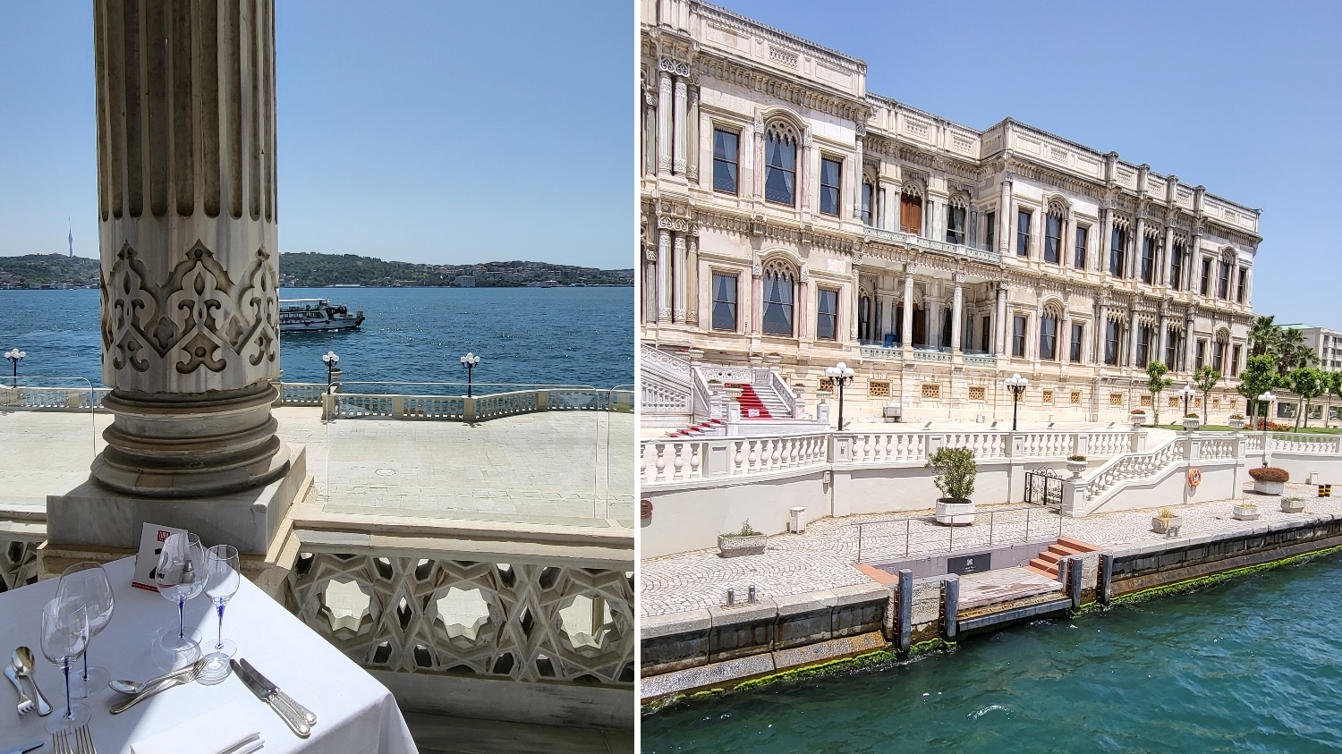El restaurante del Ciragan Palace Kempinsky en Estambul, donde disfrutamos de la t