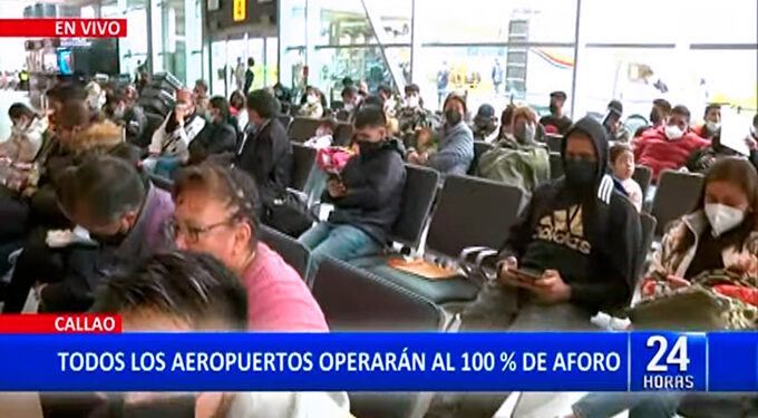Aeropuertos operarán con aforo al 100%: se...