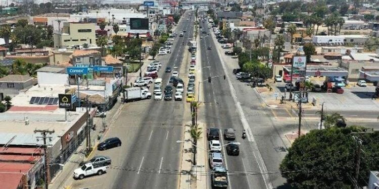 Avanza SIDURT trabajos en crucero Benito Juárez de Playas de Rosarito
