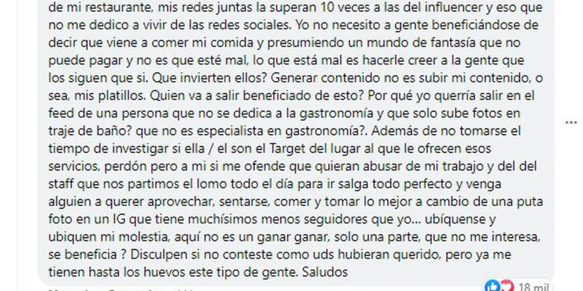 Chef Edgar Núñez explica por qué no acepta canjes de influencers – El Financiero