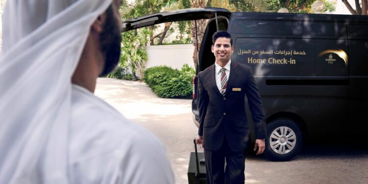 Emirates introduce el Home Check-in para First Class