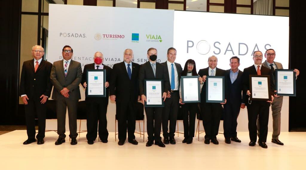 El secretario de Turismo, Miguel Torruco Marqués, participó en la entrega de Distintivos Green Key para 150 hoteles de Grupo Posadas.