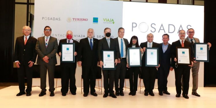 El secretario de Turismo, Miguel Torruco Marqués, participó en la entrega de Distintivos Green Key para 150 hoteles de Grupo Posadas.