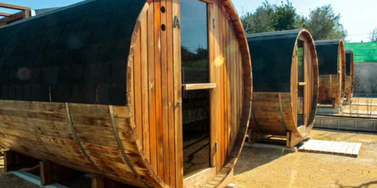 Barril Domus Baco en Camping Alicante Imperium.