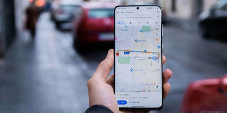Google Maps en un móvil Android