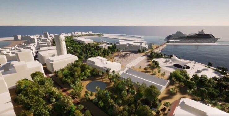 Las Palmas de Gran Canaria creará un gran espacio verde en la zona de llegada de los cruceros