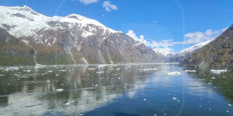 Foto de los glaciares en Alaska.