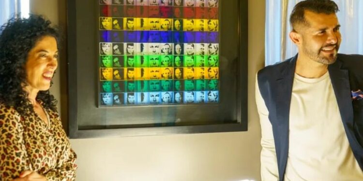 Lorenzo Ruiz organizo en su penthouse en Polanco para exhibir la obra «Portraits OF The Artists 17»