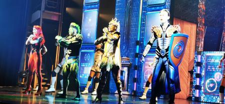 Los cuatro superhéroes de The Effectors, en el musical del 'Wonder'