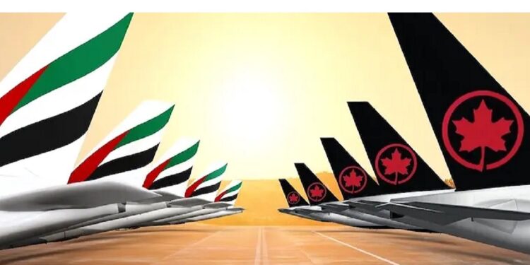 Air Canada se asocia con Emirates