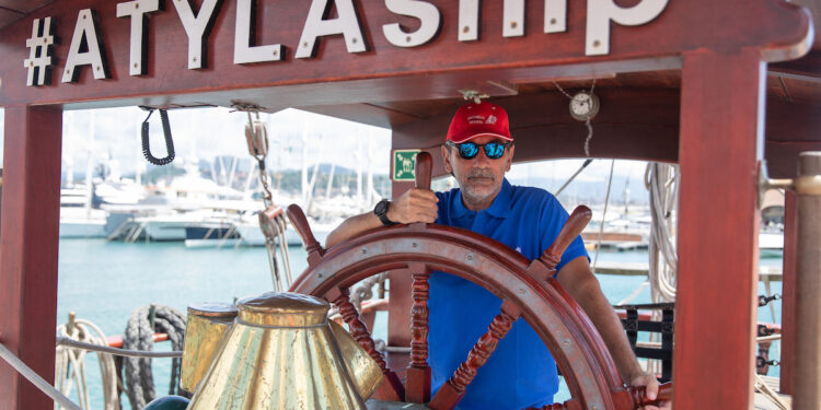 El peregrino Eduardo Lozano.