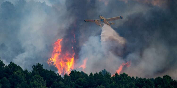 Incendio en Collado Mediano, Madrid.