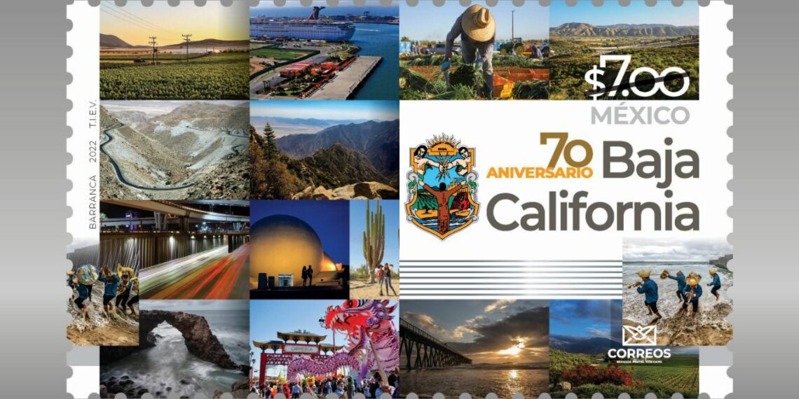 Conmemoran al Servicio Postal Mexicano la Gobernadora Marina del Pilar por el 70 Aniversario de Baja California