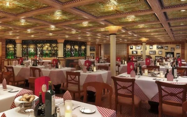 Carnival Cruise Line reabre popular restaurante Cucina del Capitano