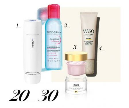 Los productos de belleza sugeridos para la franja de edad 20-30 años