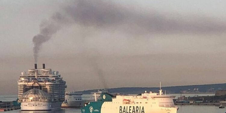 El 'Wonder of the Seas' asegura que la columna de humo con la que atracó en Palma eran en realidad "vapores"