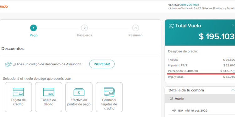 Cuidado con los precios, muchas agencias no actualizaron el porcentaje de la percepción
