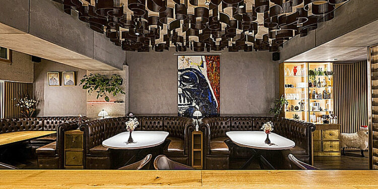 Interior de Amelia, 'biestrellado' en Hotel Villa Favorita.