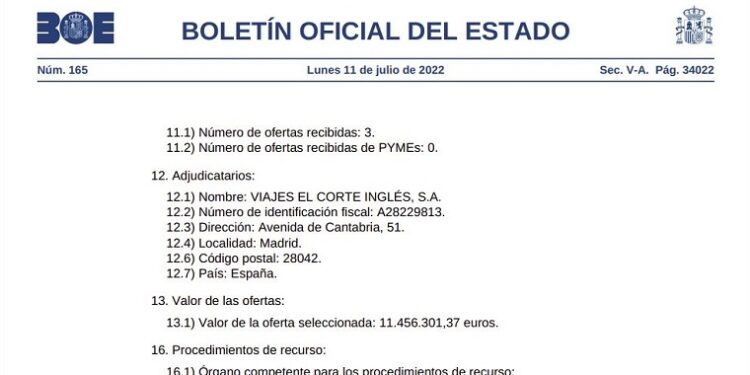 boe viajes corte ingles