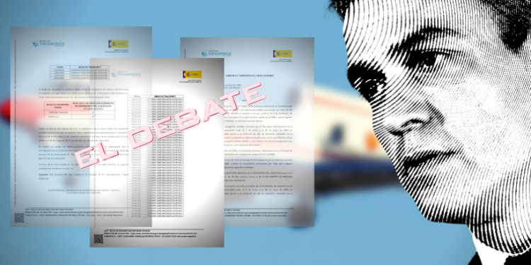 Montaje Viajes oficiales Sánchez