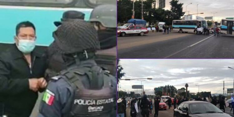 Habitantes de Texcatitlán bloquean crucero del aeropuerto, policía los repliega – Primera Línea
