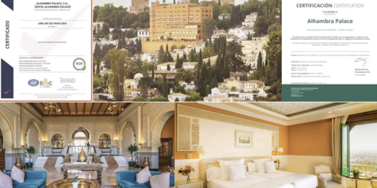 Hotel Alhambra Palace certifica su apuesta por el medio ambiente y la sostenibilidad