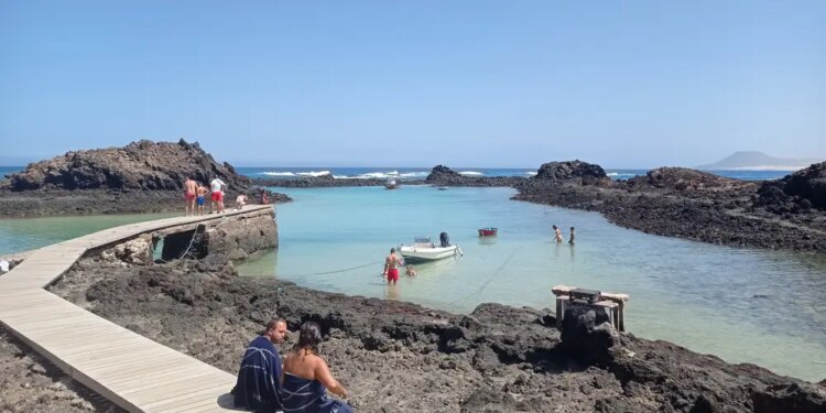 El puertito del islote de Lobos