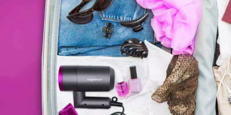 secadores de pelo viajar maleta