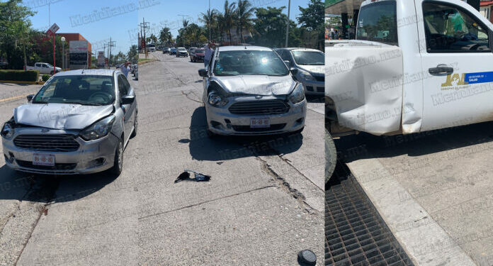 Otro choque en el crucero de Las Juntas