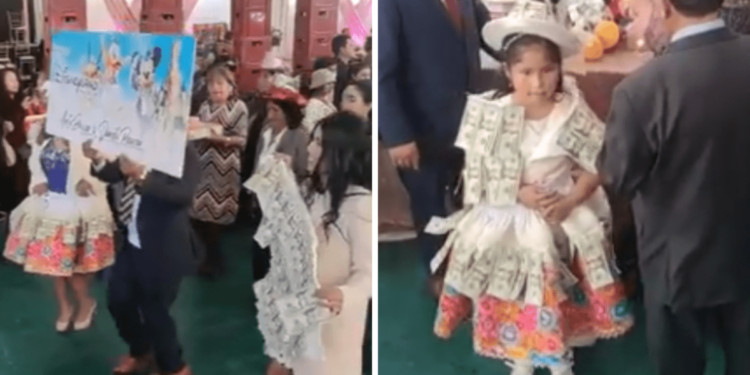 VIDEO: Regalan viajes a Disney, camioneta y joyas en bautizo, celebración se hizo viral | Noticias de México