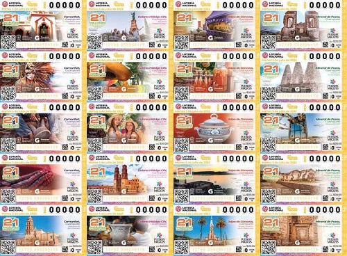 Pueblos Mágicos de Guanajuato recorren el país en cachitos de la Lotería Nacional