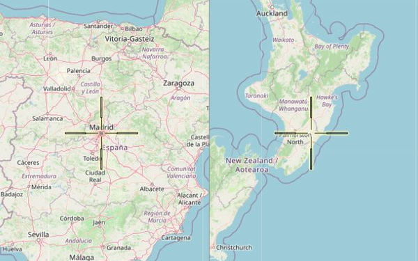 Punto más alejado de España. Fuente: findlatitudeandlongitude.com