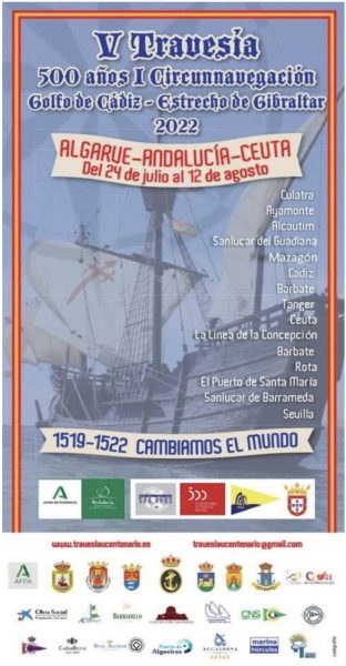 Captura de pantalla 2022 08 03 a las 9.42.21 - La V Edición de la Travesía 500 Años de la I Circunnavegación a Vela Magallanes-Elcano llega a La Línea