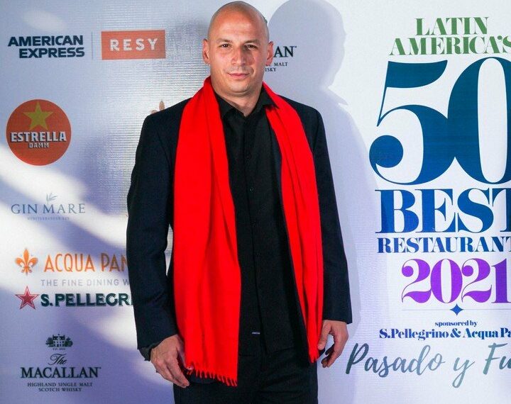 Pablo Rivero, dueño de parrilla Don Julio, en la gala de los Latin America's 50 Best Restaurants 2021.