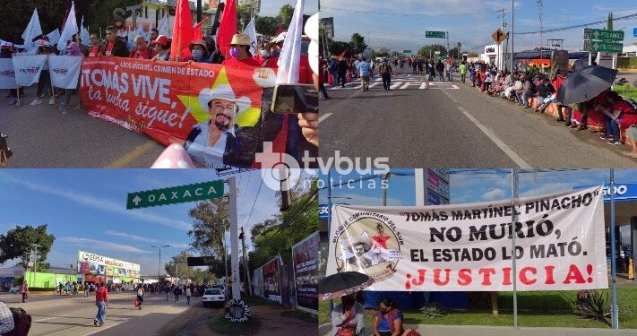 A dos años de asesinato de Tomás Martínez Pinacho, FPR bloquea crucero del aeropuerto en la capital