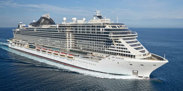 El "MSC Seascape" será inaugurado con un crucero transatlántico entre Barcelona y Nueva York