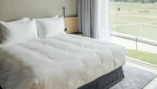 Vista de una de las habitaciones del H