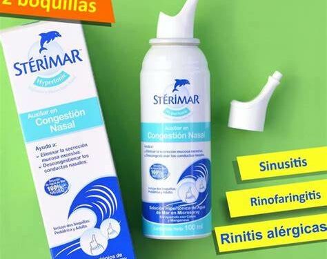 Los cambios del clima afectan la nariz de las personas, hay que protegerla, al limpiarla e hidratarla con la formula 100% de agua de mar