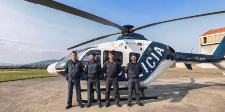 Un helicptero de la Polica vigilar las fiestas multitudinarias y playas ms concurridas de Asturias